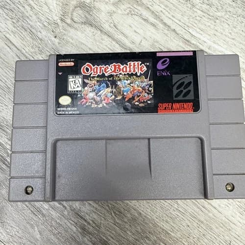 Ogre Battle: The March of the Black Queen (Super Nintendo, 1995) Authentic SNES