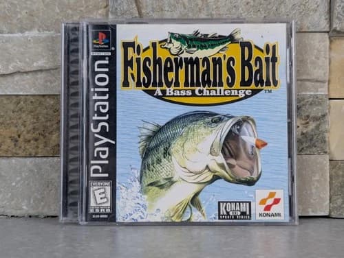 PS1 Fisherman's Bait (Sony PlayStation 1, 1998) Complete CIB Complete Konami