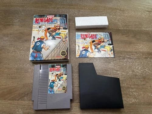 Renegade Nintendo NES Complete Box Cart Manual Sleeve Free Shipping