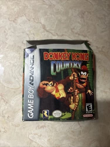 Donkey Kong Country Game Boy Advance Authentic Tested Complete CIB Crushed Box
