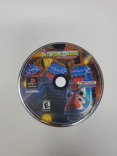 Ms Pac Man Maze Madness PlayStation 1 PS1 Black Label Disc Only