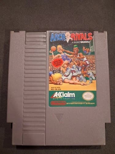 Arch Rivals Basketbrawl Nintendo NES Game Cartridge 1990 Tested Good