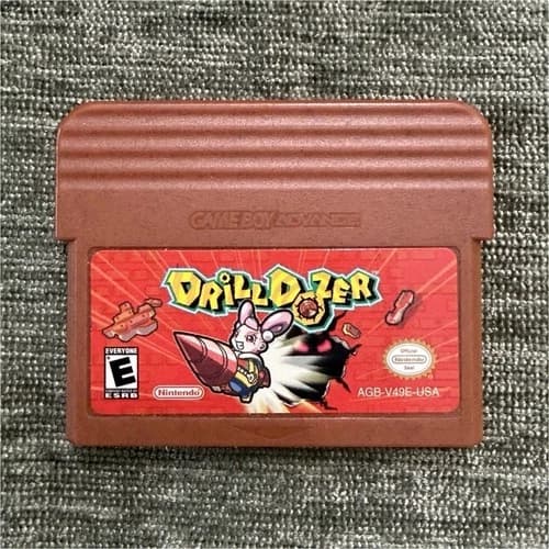 Nintendo Drill Dozer w/ Rumble Working Tested Authentic for Game Boy Advance