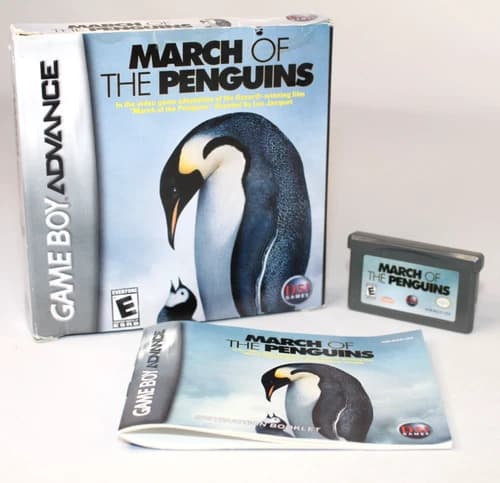 March of the Penguins GBA Game Boy Advance Complete CIB Good Condition! Nice!