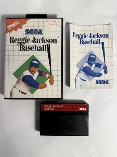 Sega Master System SMS CIB Reggie Jackson Baseball