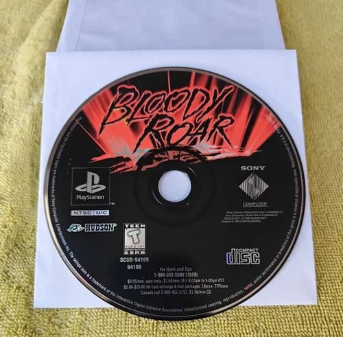 Bloody Roar (PlayStation 1 PS1) Disc Only Clean and Tested