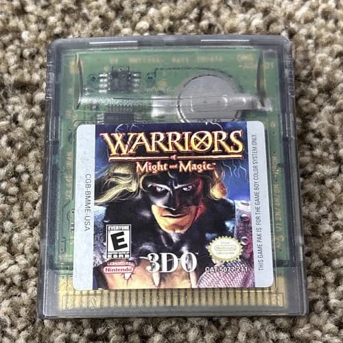 Warriors of Might And Magic (Nintendo Game Boy Color, 2000) Catridge Only Tested