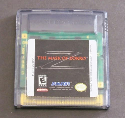 Nintendo Game Boy Color Game Only The Mask Of Zorro