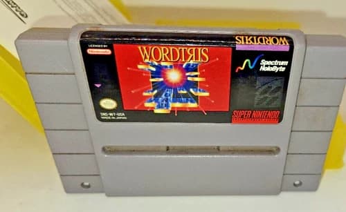 Wordtris Snes Super Nintendo Authentic Tested Working Vintage 1992 GAME XCHANGE