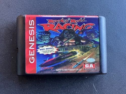 Rock N Roll Racing Game Cartridge Card For Sega Genesis 16 Bit US EU Versions