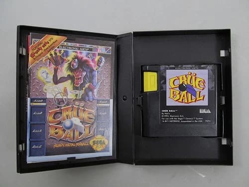 Sega Genesis Crüe Ball: Heavy Metal Pinball Motley Crue 1992 Complete CIB Tested