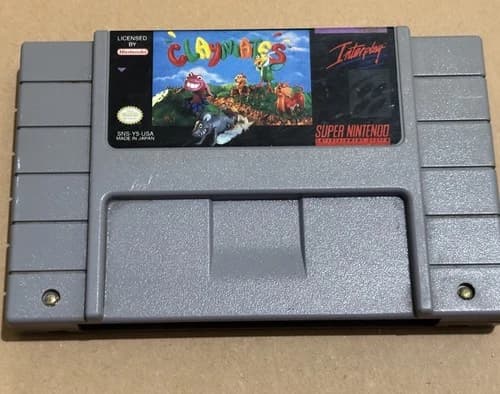 Super Nintendo SNES Claymates (Cleaned, Tested & Working)
