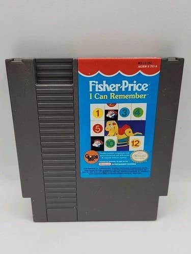 Fisher Price I Can Remember (Nintendo NES, 1990) Authentic - TESTED & Working !