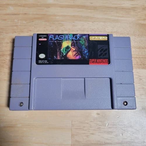 Flashback: The Quest for Identity SNES Super Nintendo Ent System, 1993 - Tested