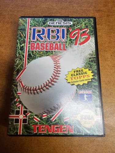 R.B.I. Baseball '93 (Sega Genesis, 1993)(COMPLETE)(TESTED)