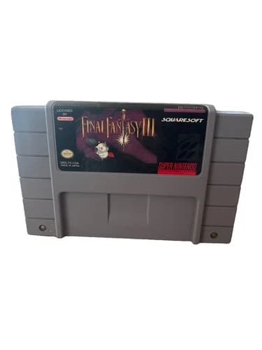Super Nintendo Final Fantasy III 3 - WORKS GREAT - SNES