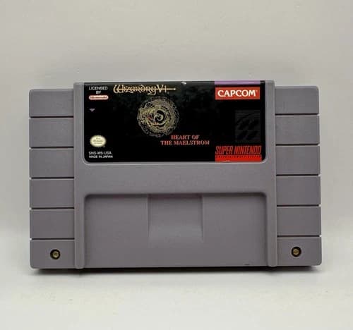 Wizardry V 5 Heart of the Maelstrom Super Nintendo SNES Capcom Working Cartridge