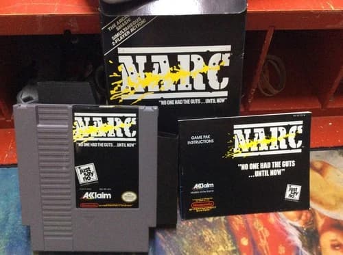 Narc Nintendo NES Game complete in original box w/manual CIB