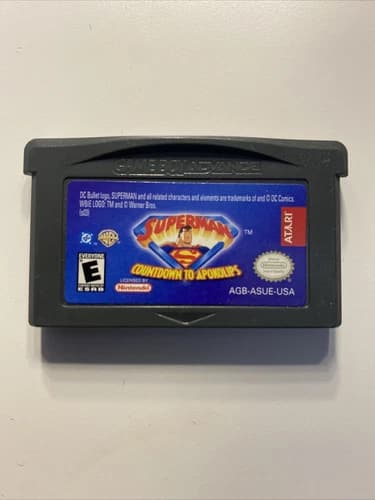 Superman: Countdown to Apokolips (Nintendo Game Boy Advance 2003) Tested