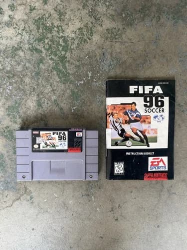 EA SPORTS FIFA 96 Soccer Super Nintendo SNES NTSC-U/C Cartridge