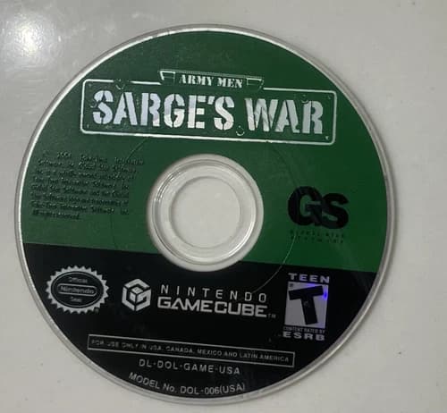 Army Men Sarge's War Nintendo GameCube 2004 Disc Only Tested
