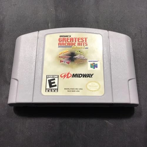 Midway's Greatest Arcade Hits: Vol. 1 (Nintendo 64, 2000) N64 Authentic Tested