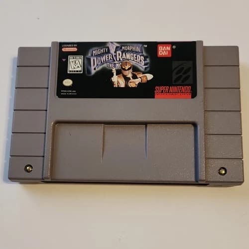 Bandai Mighty Morphin Power Rangers: The Movie SNES Game Cartridge NTSC-U/C