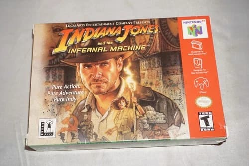 Indiana Jones And The Infernal Machine (Nintendo 64 N64) Complete in Box CIB