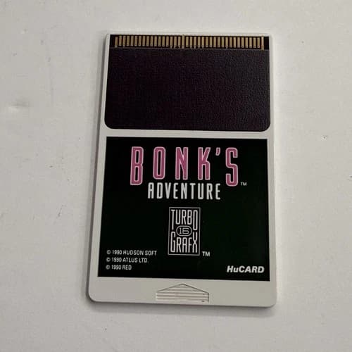 Tg16 - Bonk's Adventure (TurboGrafx-16, 1990) Cart Only Tested #2944