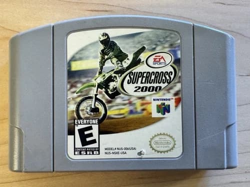 Supercross 2000 (Nintendo 64 N64, 1999) - Authentic - Tested