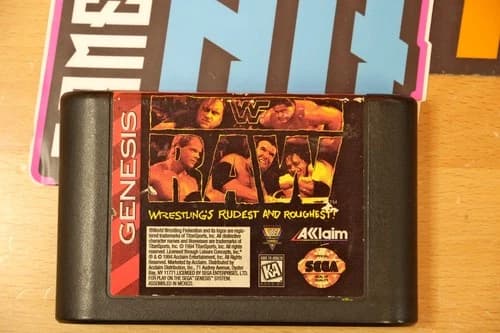 WWF Raw (Sega Genesis, Game ONLY) ($2 Shipping Available)
