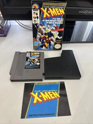 The Uncanny X-Men (Nintendo NES) Complete CIB - Tested - Authentic