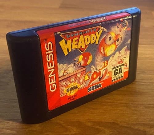 Dynamite Headdy (Sega Genesis 1994) Authentic Video Game Cartridge Only
