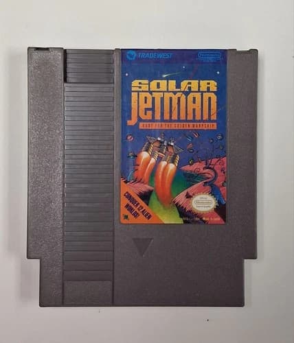 Solar Jetman Hunt For The Golden Warpship NES (Tested And Works)