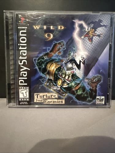 Wild 9 (Sony Playstation 1 Game PS1, 1998) ~ Black Label, CIB Complete w/ Manual