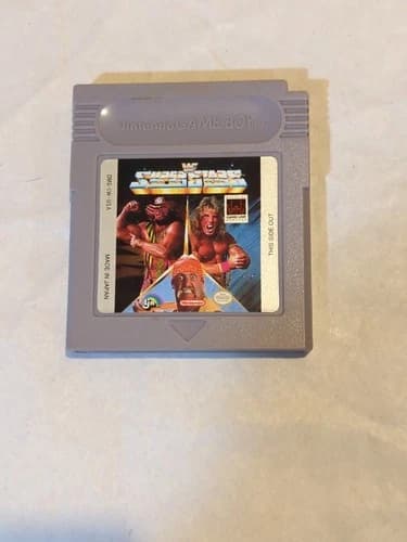WWF Super Stars (Nintendo Game Boy, 1991) Video Game Works - Authentic Tested