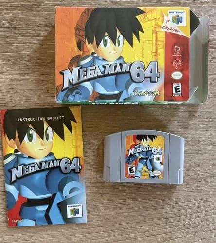N64 Nintendo 64 MEGA MAN 64 CIB Complete in Box Game Rare Capcom