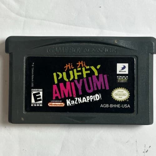 Hi Hi Puffy AmiYumi Kaznapped Nintendo Game Boy Advance GBA Authentic