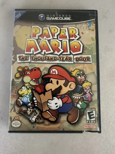 Paper Mario Thousand-Year Door Nintendo GameCube CIB Complete w/Manual