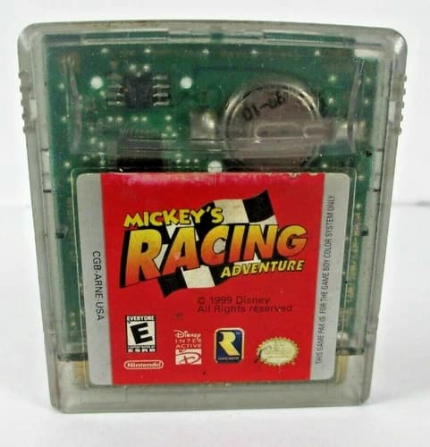 Mickey's Racing Adventure Video Game Game Boy Color GBC