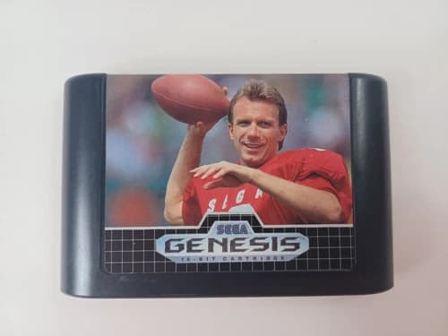 Joe Montana II Sports Talk Football Game Cartridge Only Cleaned Free Ship