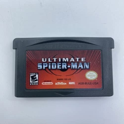 Ultimate Spider-Man Nintendo Game Boy Advance GBA 2005 Authentic Tested Working
