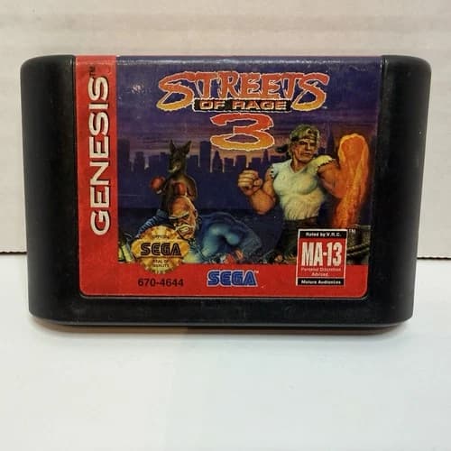 STREETS OF RAGE 3 SEGA GENESIS CARTRIDGE ONLY TESTED & WORKS