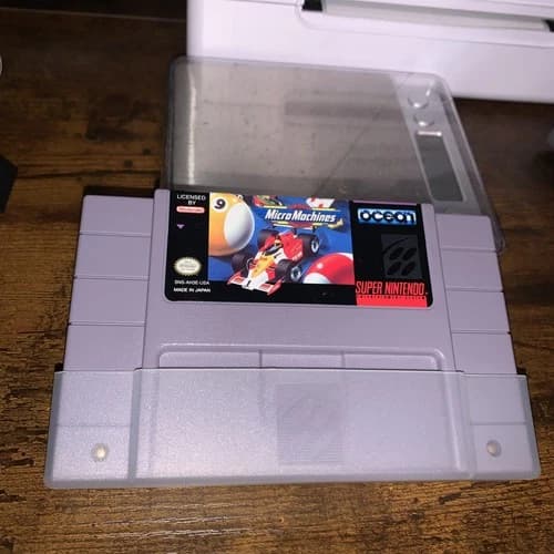 Micro Machines SNES Super Nintendo Cartridge Tested Working Authentic Nice