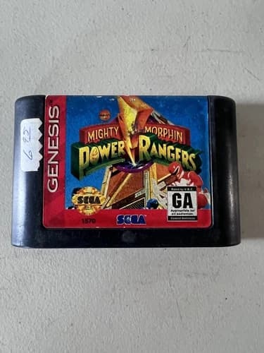 Mighty Morphin Power Rangers SEGA GENESIS Video Game Action Fighting