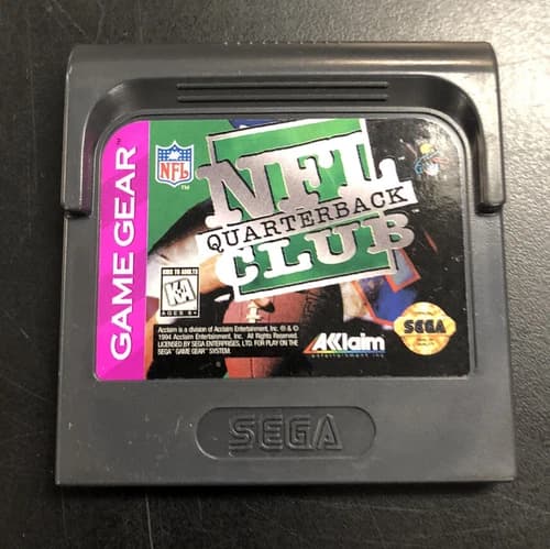 NFL QUARTERBACK CLUB (1994 Sega Game Gear) **Cartridge Only**