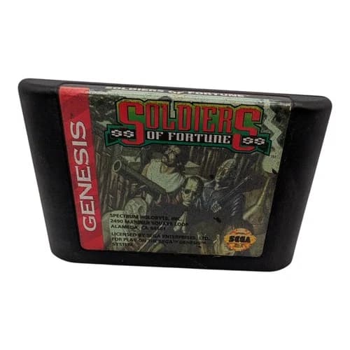 Soldiers of Fortune (Sega Genesis, 1993) Authentic Cartridge Only Tested Working