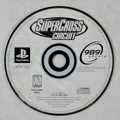 Supercross Circuit - Loose Sony PS1 Playstation 1 Disc