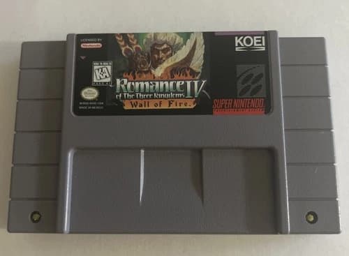 Romance of the Three Kingdoms IV, 4 (Super Nintendo, SNES) Game - Authentic