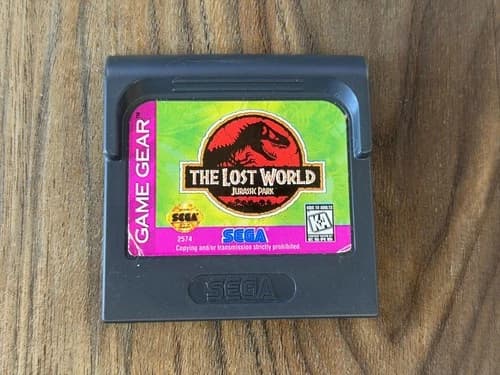 The Lost World Jurassic Park - Sega Game Gear Cart Authentic